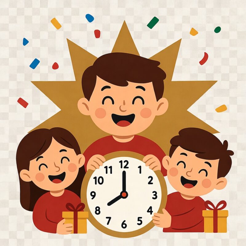 Happy New Year Clipart for Kids