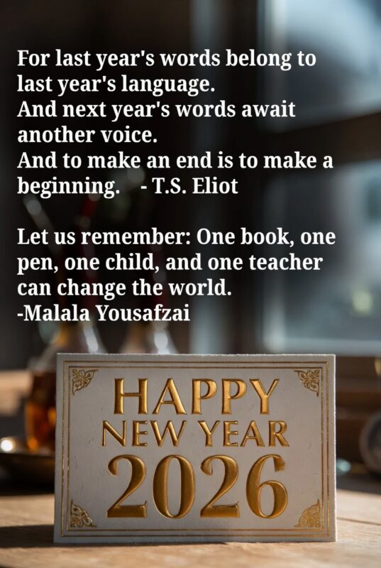Religious Happy New Year 2026 Image with Quote