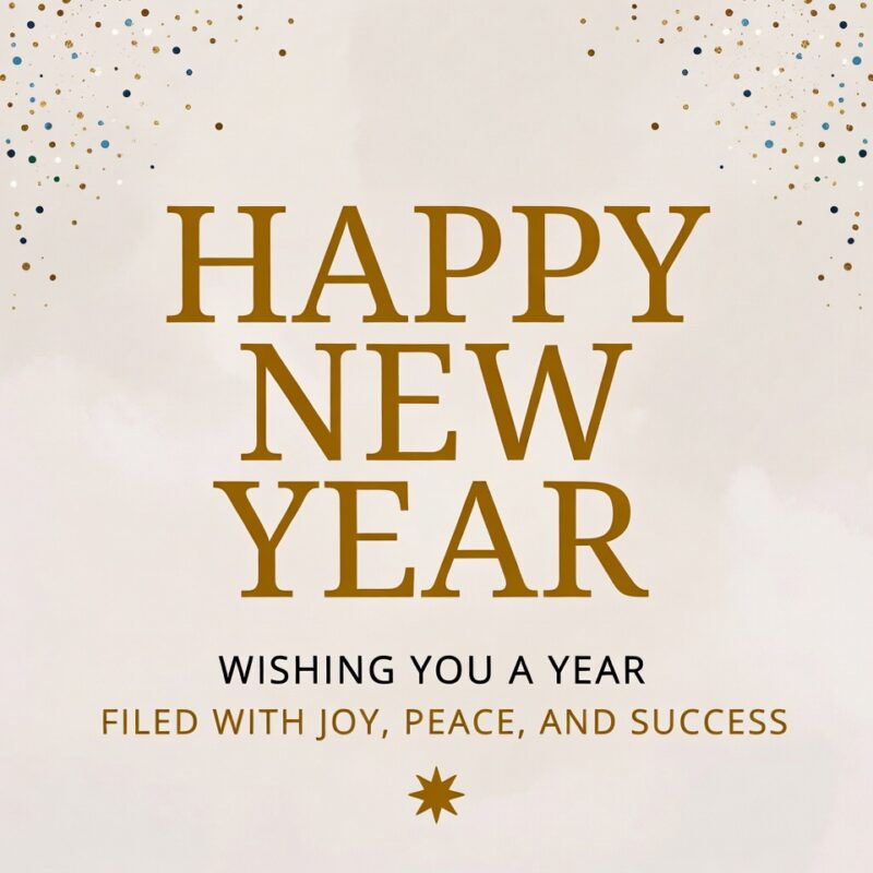 Happy New Year Clipart 2026