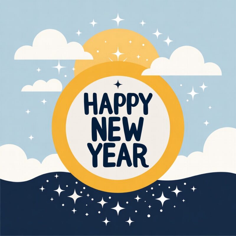 Happy New Year Clipart 2026