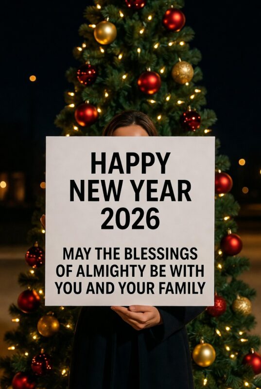 Religious Happy New Year 2026 Image with Quote