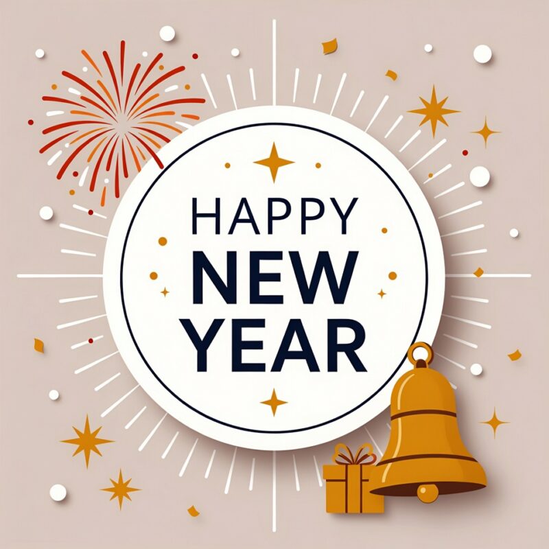 Happy New Year Clipart 2026