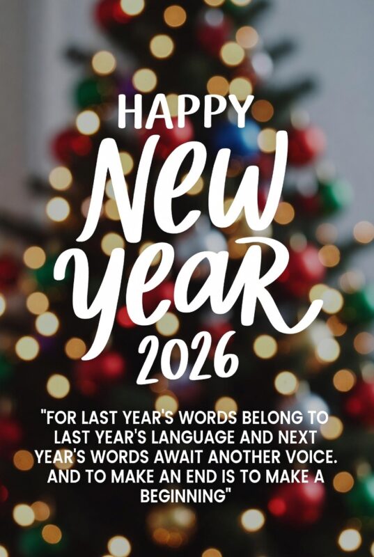Happy New Year Images with Quotes 2026 – Free, Religious & Beautiful Wishes 4 Beautiful Happy New Year Image with Quote 2026