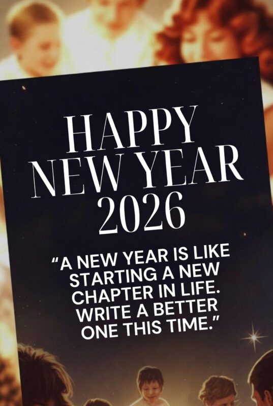 Happy New Year 2026 Image with Quote for Family