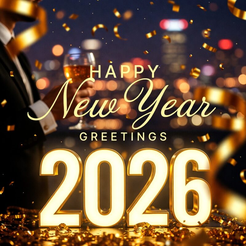 100+ Best Happy New Year Greetings 2026 – Wishes, Quotes, Images & Messages to Start the Year Right 46 Happy New Year Greetings 2026 Image