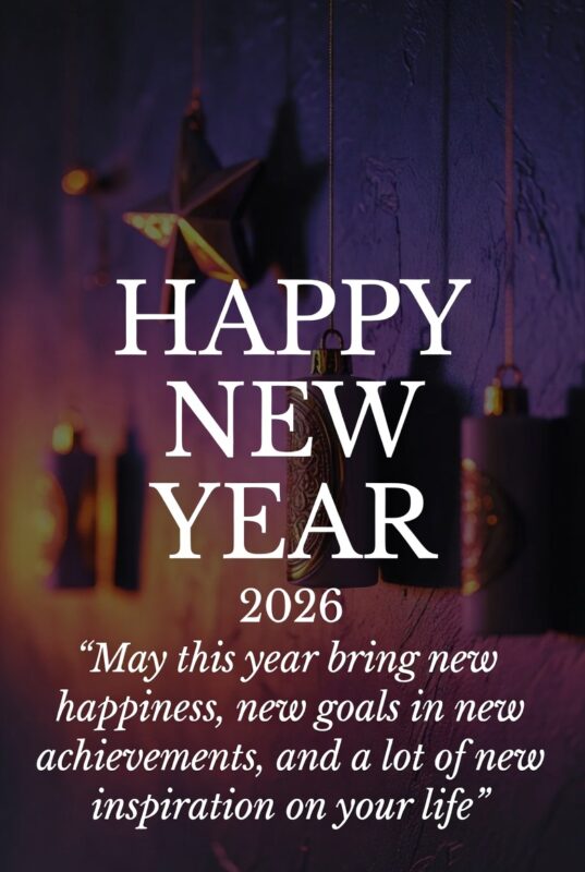 Happy New Year Images with Quotes 2026 – Free, Religious & Beautiful Wishes 45 Beautiful Happy New Year Image with Quote 2026