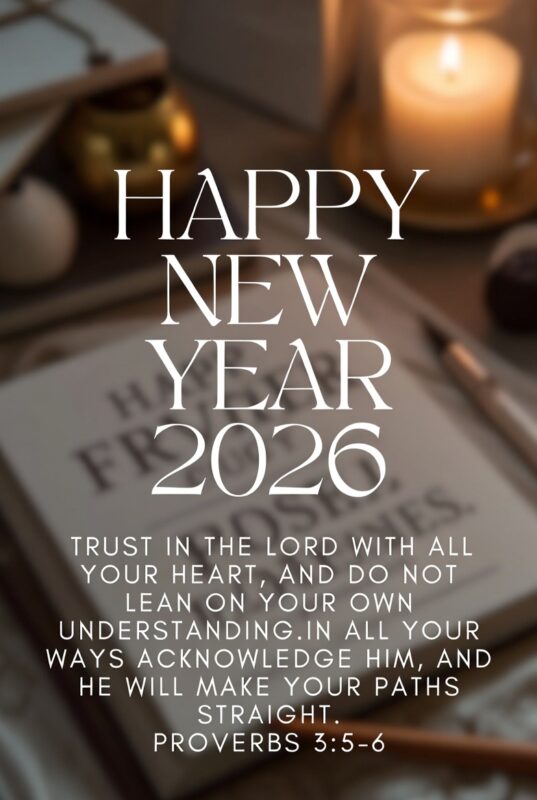 Religious Happy New Year 2026 Image with Quote