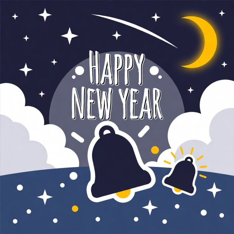 Happy New Year Clipart 2026
