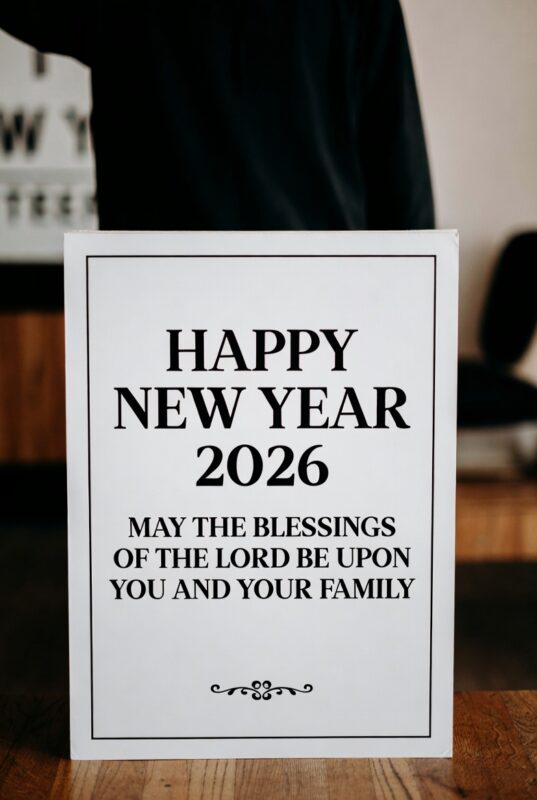 Religious Happy New Year 2026 Image with Quote