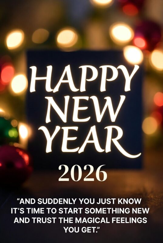Happy New Year Images with Quotes 2026 – Free, Religious & Beautiful Wishes 48 Beautiful Happy New Year Image with Quote 2026