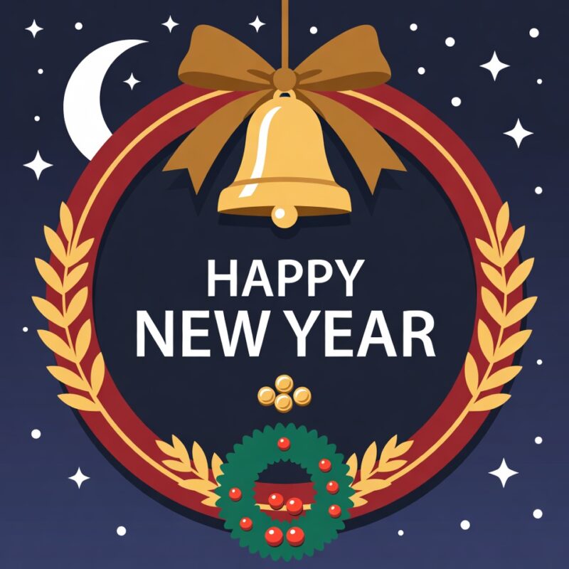 Happy New Year Clipart 2026
