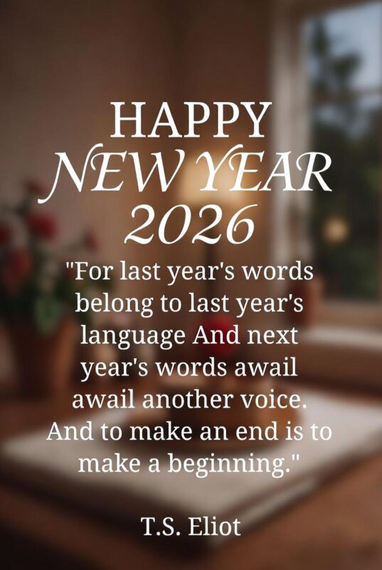 Religious Happy New Year 2026 Image with Quote