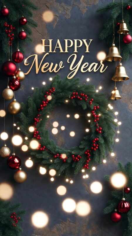 Happy New Year Background 2026 – Free HD Wallpapers, Zoom & Teams Designs 28 Cute Happy New Year Background