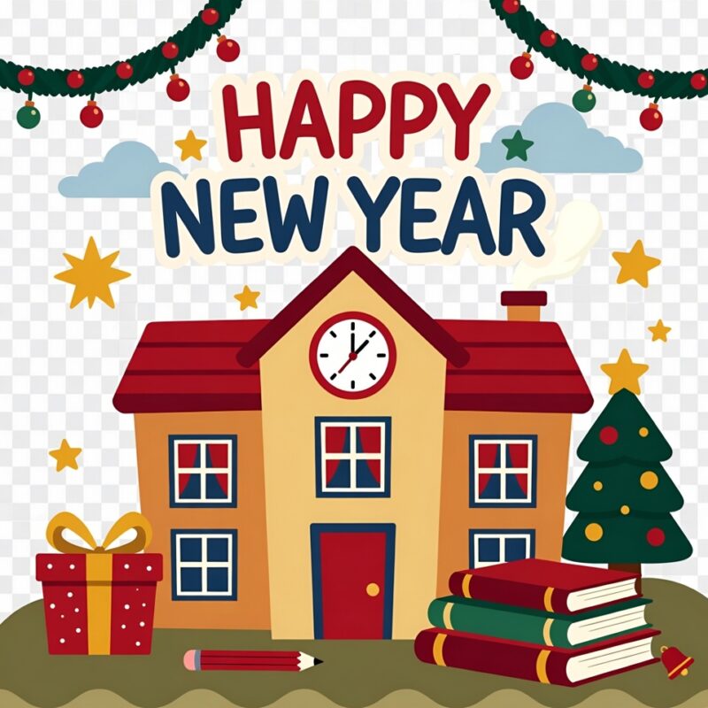Happy New Year Clipart for Kids