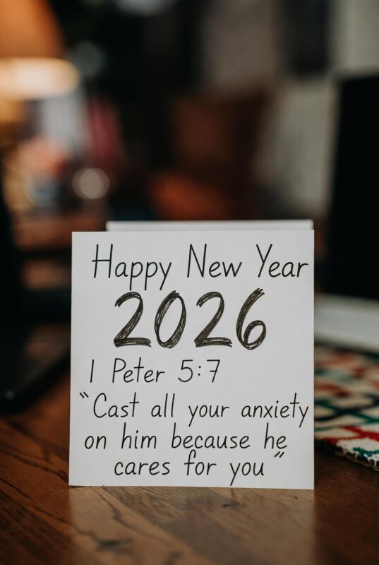 Religious Happy New Year 2026 Image with Quote