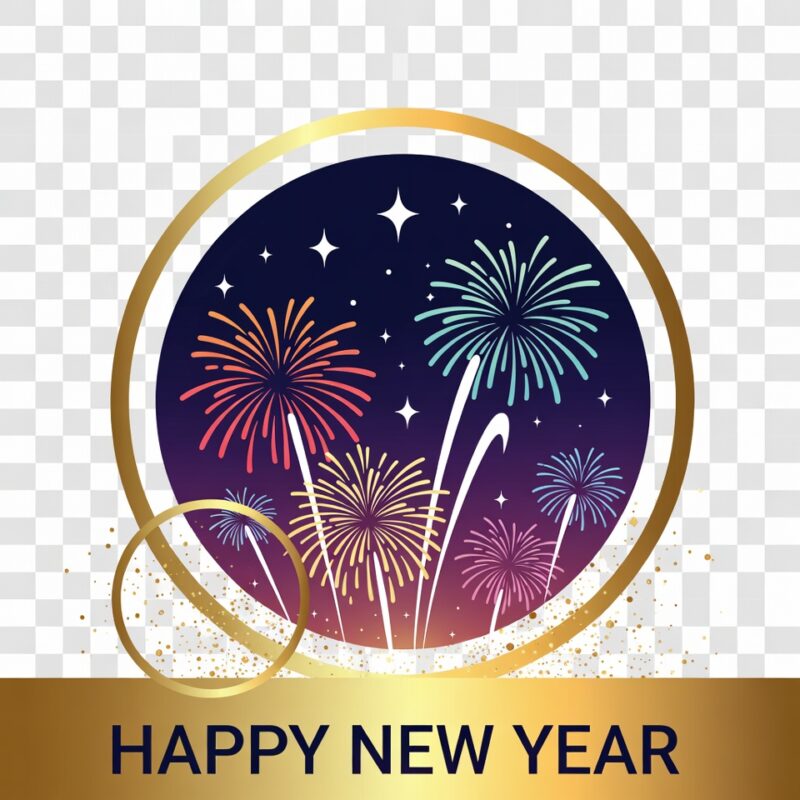 Happy New Year Clipart 2026