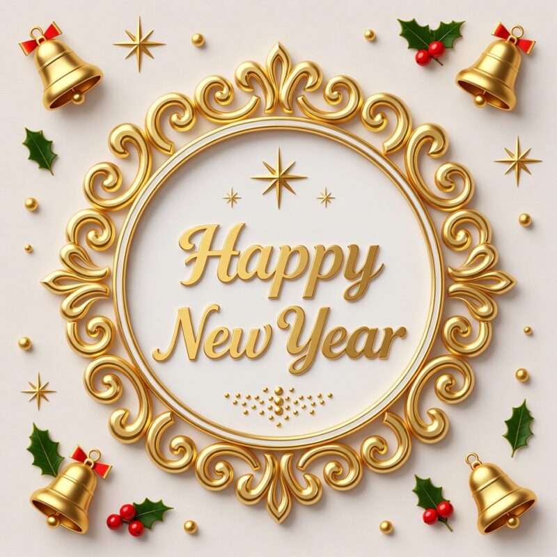 Happy New Year Clipart 2026