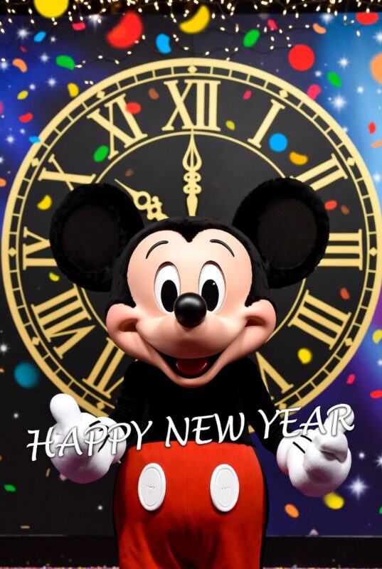 Mickey Mouse Happy New Year Wallpaper