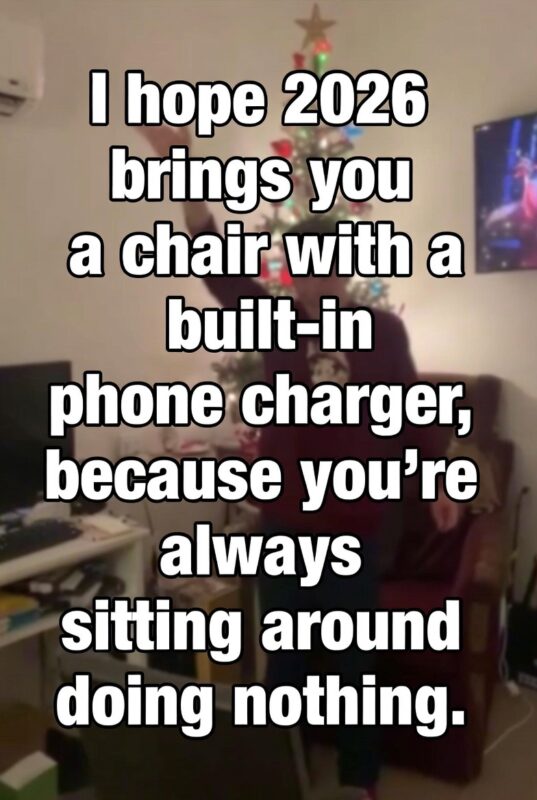 Funny Happy New Year 2026 Image with Quote