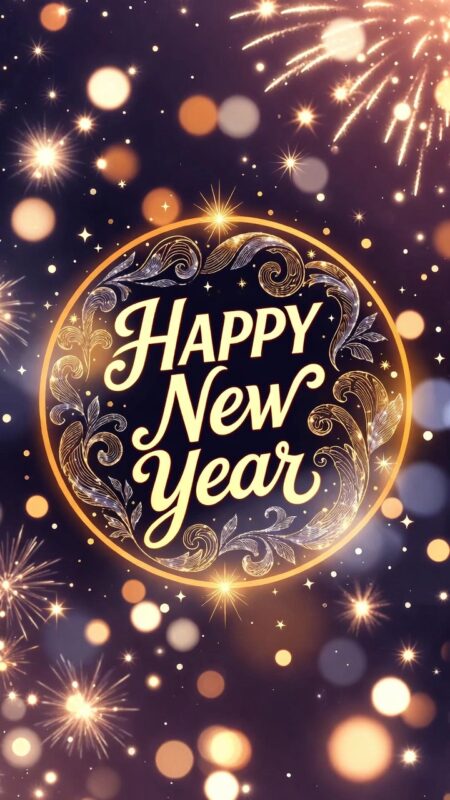 Happy New Year Background 2026 – Free HD Wallpapers, Zoom & Teams Designs 29 Cute Happy New Year Background