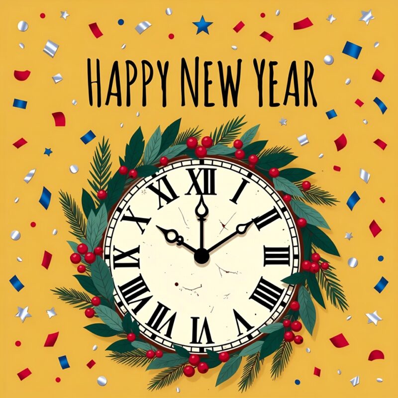 Happy New Year Clipart 2026