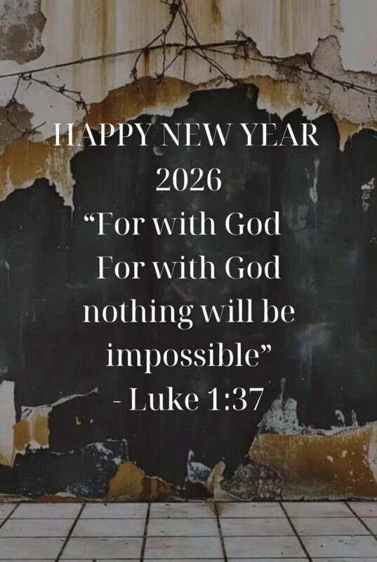 Religious Happy New Year 2026 Image with Quote