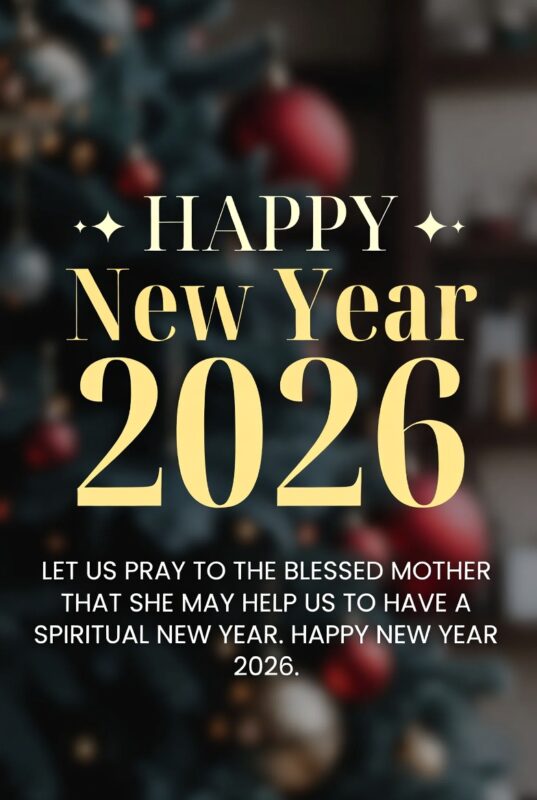 Religious Happy New Year 2026 Image with Quote