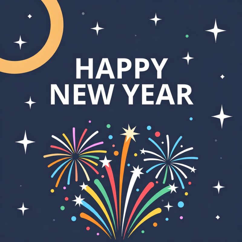 Happy New Year Clipart 2026