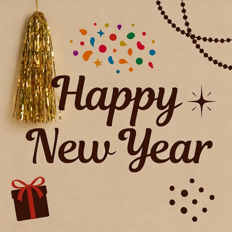 Happy New Year Clipart 2026