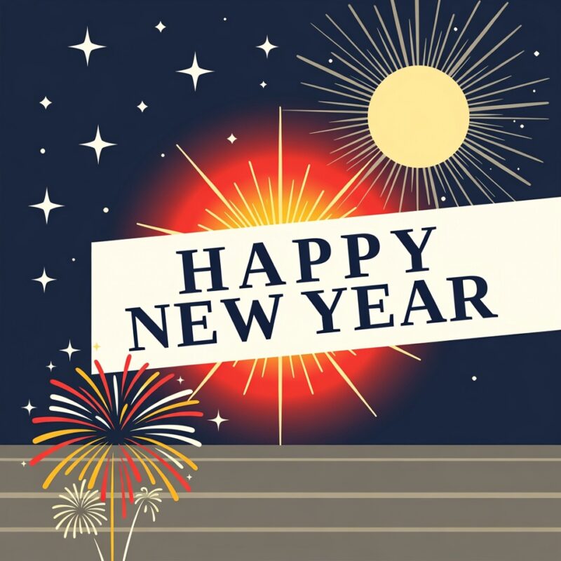 Happy New Year Clipart 2026