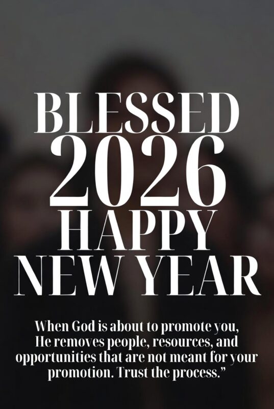 Blessed Happy New Year 2026 Image with Quote