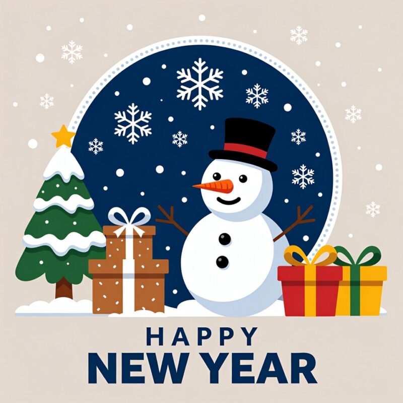 Happy New Year Clipart 2026