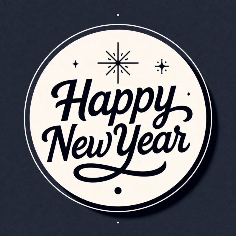 Happy New Year Clipart 2026