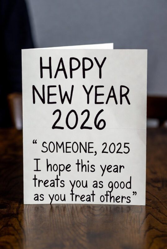 Funny Happy New Year 2026 Image with Quote