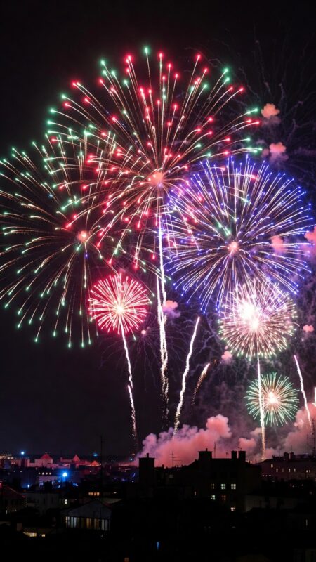 Happy New Year Background 2026 – Free HD Wallpapers, Zoom & Teams Designs 9 Happy New Year Background with Fireworks