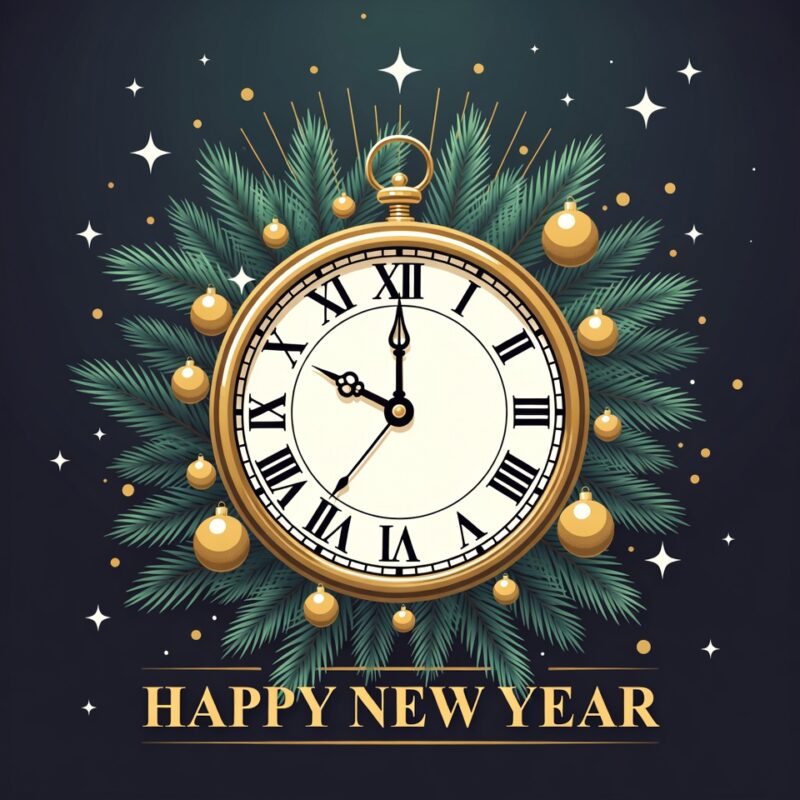 Happy New Year Clipart 2026