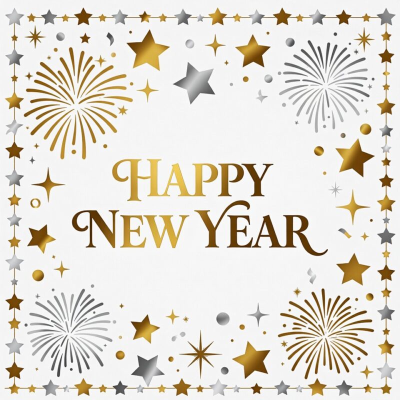 Happy New Year Clipart 2026