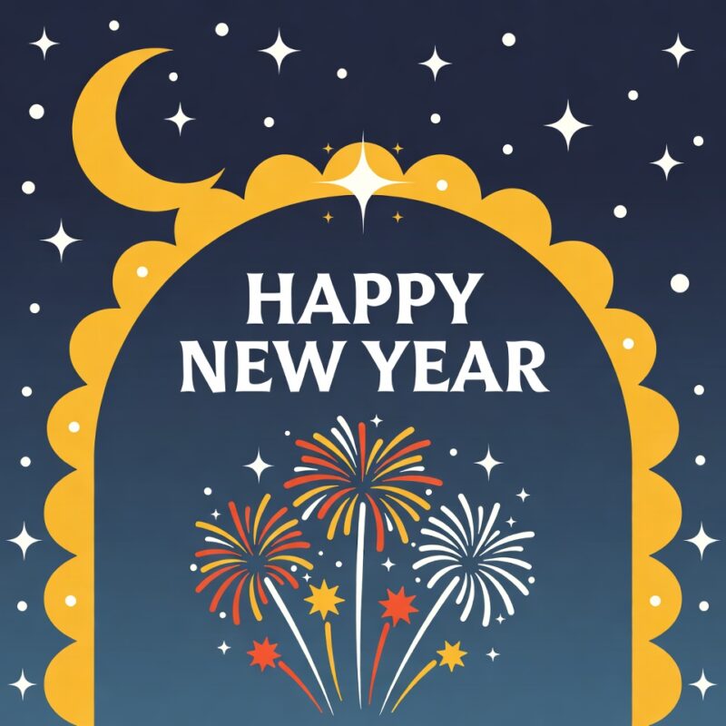 Happy New Year Clipart 2026