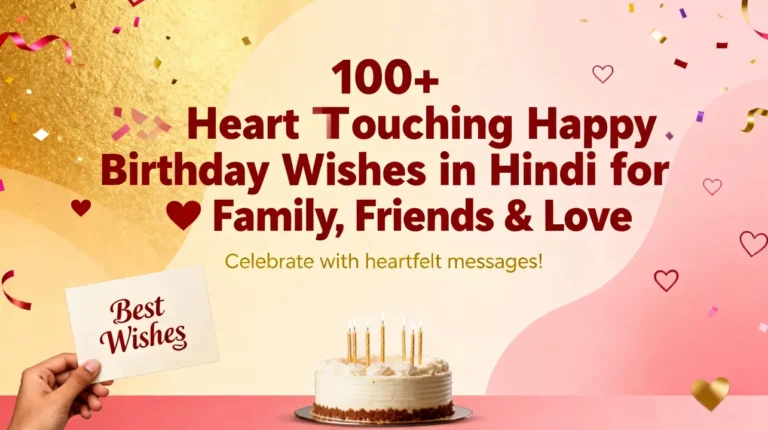 100+ Heart Touching Happy Birthday Wishes in Hindi for Family, Friends & Love