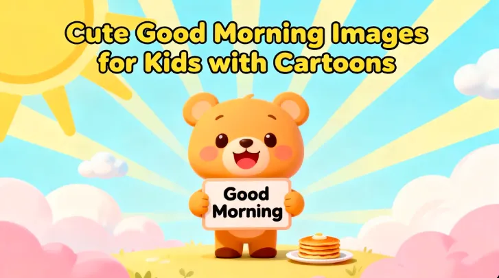 Cute Good Morning Images for Kids with Cartoons 201 Cute Good Morning Images for Kids with Cartoons