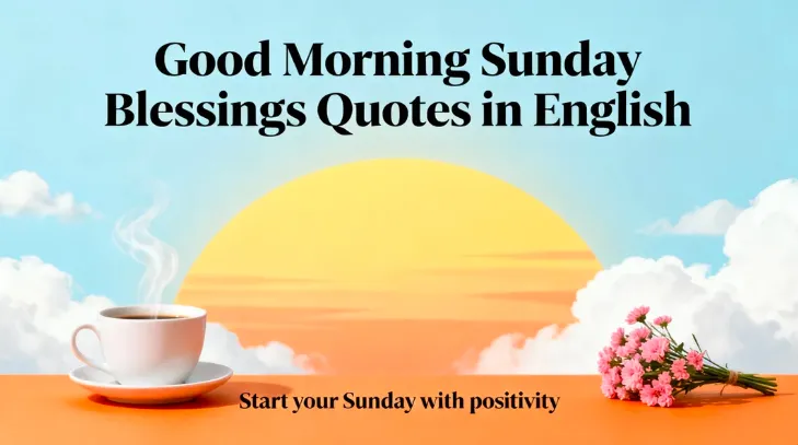 Good Morning Sunday Blessings Quotes in English 200 Good Morning Sunday Blessings Quotes in English