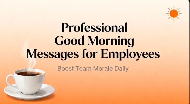 Professional Good Morning Messages for Employees