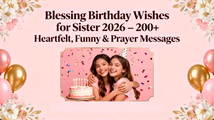 Blessing Birthday Wishes for Sister 2026 – 200+ Heartfelt, Funny & Prayer Messages