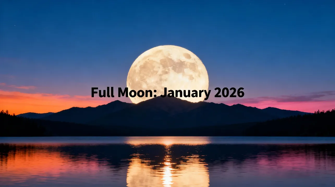 Celestial Highlights Full Moon January 2026