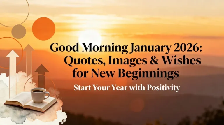 Good Morning January 2026 Quotes, Images & Wishes for New Beginnings
