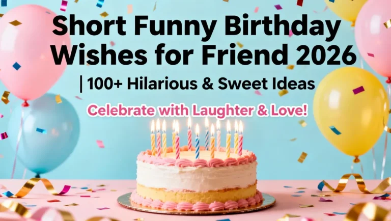 Short Funny Birthday Wishes for Friend 2026 100+ Hilarious & Sweet Ideas