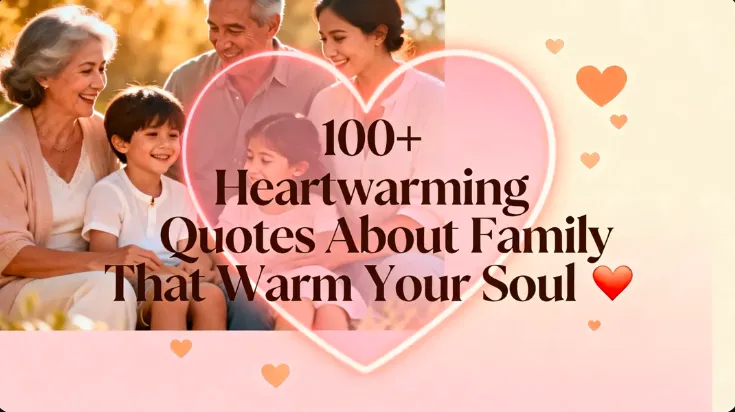 100+ Heartwarming Quotes About Family That Warm Your Soul ❤️ 2 100+ Heartwarming Quotes About Family That Warm Your Soul ❤️