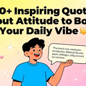 100+ Inspiring Quotes About Attitude to Boost Your Daily Vibe 😊