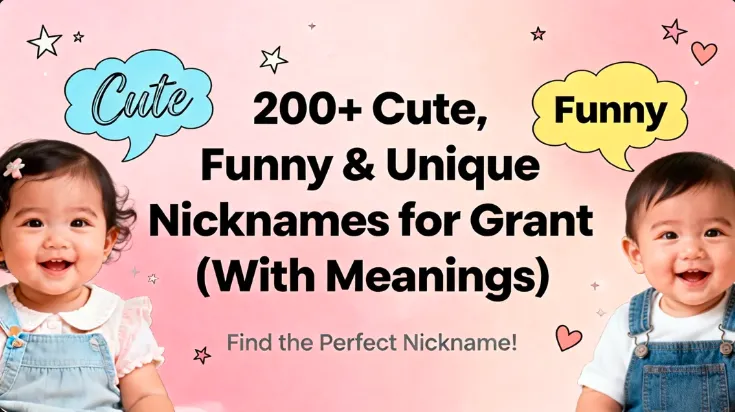 200+ Cute, Funny & Unique Nicknames for Grant (With Meanings)