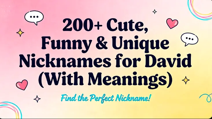 200+ Cute, Funny & Unique Nicknames for David (With Meanings)